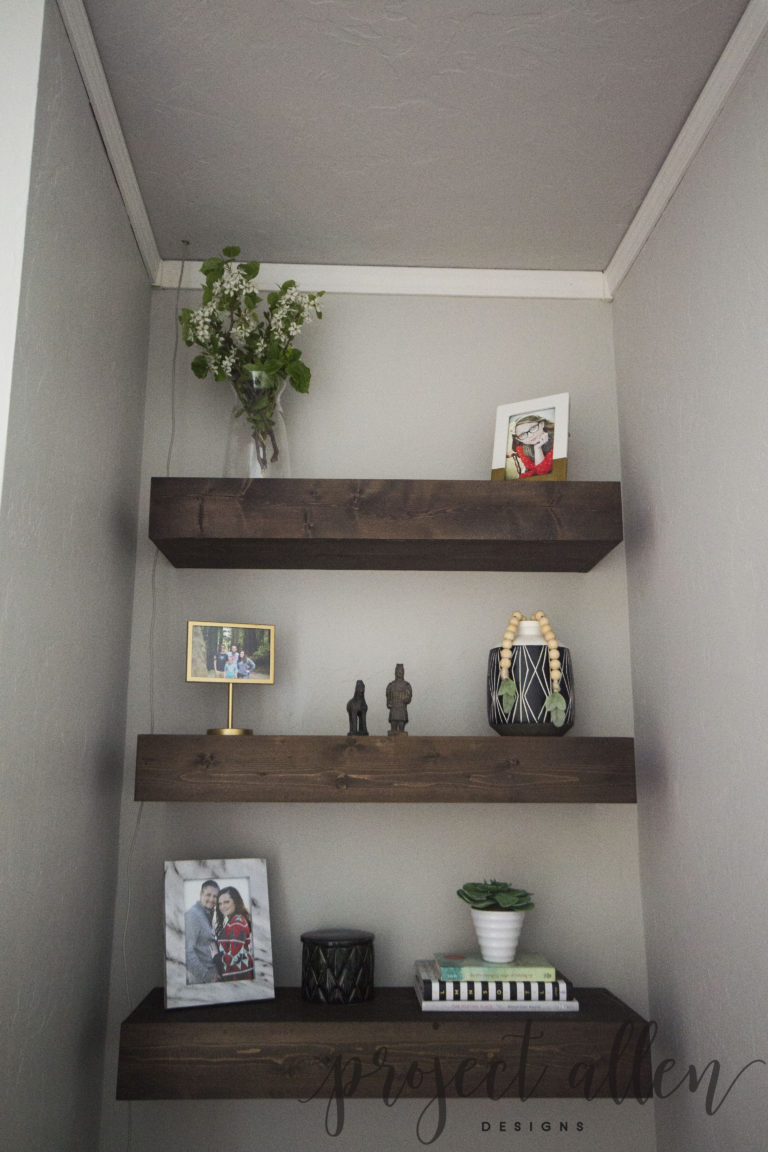 Project Allen Designs DIY Floating Shelves