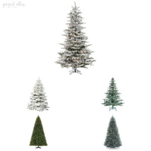 Top Christmas Decor Ideas, Christmas Trees, cheap Christmas Trees, Flocked Christmas Trees, Spruce, unlit, prelit