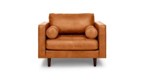 Sven leather arm chair, modern home decor, friday favorites, home decor ideas