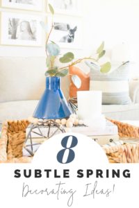 8 subtle spring decorating ideas that won't break the bank. These spring decorating ideas for the home include easy tips and tricks to bring hints of spring indoors. Learn how to add spring to your decor.