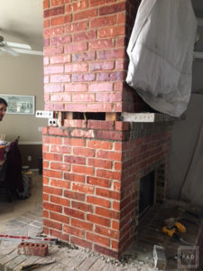 How to remove brick: Learn how to remove stubborn brick without expensive tools. Remove brick fireplace or mantel to give your space a new look, its much easier than you think.