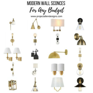 modern wall sconces for any budget, easy way to add a custom feel to any room in your home.