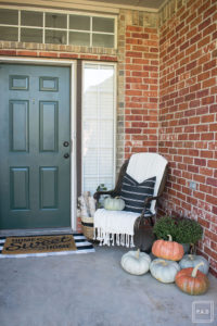 Happy Fall Y'all! Theres no better way to get those pumpkin spice feels than a beautifully decorated fall front porch! See how I decorated our front porch in a way that will carry me through the holidays!