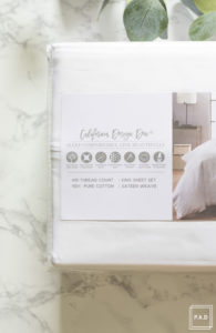 The best 100% cotton sheets at an amazing cost of under $50!