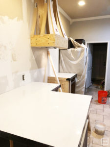 DIY White Concrete Countertops