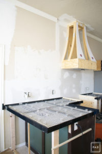 DIY White Concrete Countertops