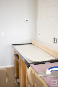 DIY White Concrete Countertops