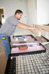 DIY White Concrete Countertops