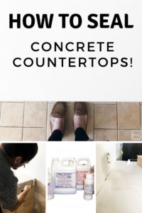 How to seal concrete countertops