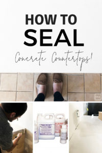 How to seal concrete countertops