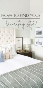 Great tips on how to find your own decorating style! You'll learn how to find your design style so you can create a beautiful cohesive home that reflects YOU!