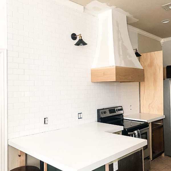 DIY Subway Tile Backsplash Under $310